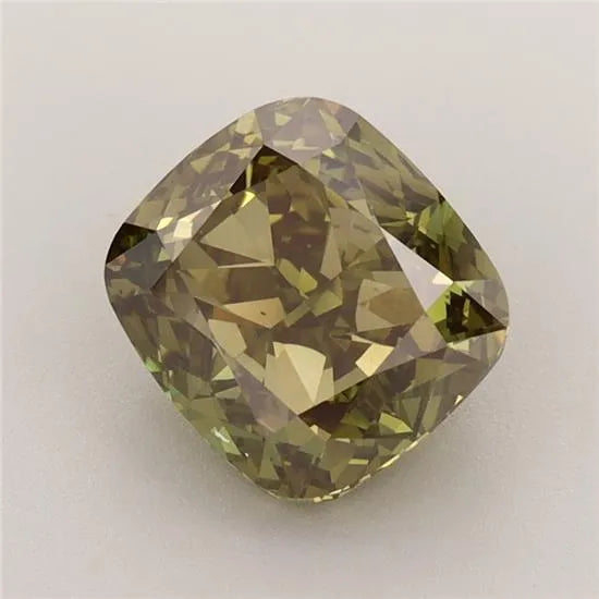 2.31ct Cushion brilliant Lab Grown Diamond (Colour Fancy Intense Green, Clarity VS1, IGI Certified)