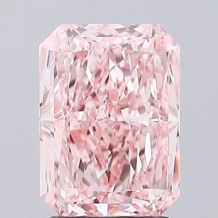 2.33ct Radiant Lab Grown Diamond (Colour Fancy Vivid Pink, Clarity VS1, IGI Certified)