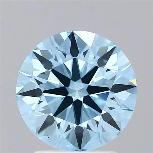2.43ct Round Lab Grown Diamond (Colour Fancy Vivid Blue, Clarity VS1, Cut ID, IGI Certified)