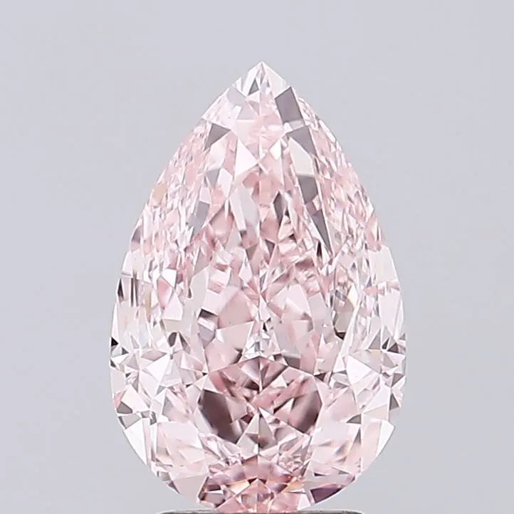 2.46ct Pear Lab Grown Diamond (Colour Fancy Intense Pink, Clarity VVS2, IGI Certified)