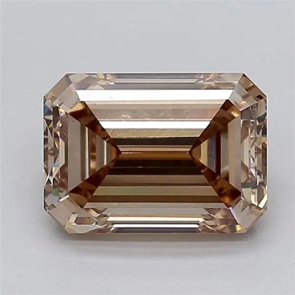 2.50ct Emerald Lab Grown Diamond (Colour Very Light Brown, Clarity VS1, IGI Certified)