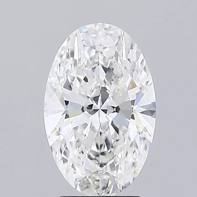 2.50ct Oval Lab Grown Diamond (Colour E, Clarity VVS2, IGI Certified)