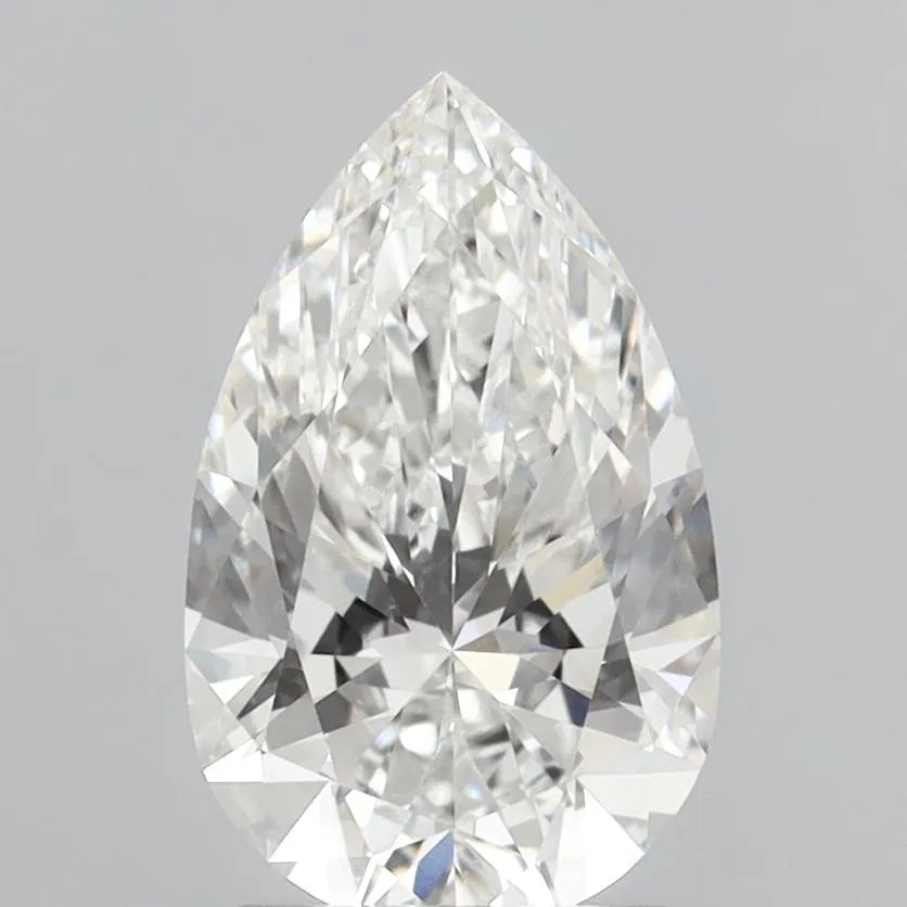 2.50ct Pear Lab Grown Diamond (Colour F, Clarity VVS2, IGI Certified)