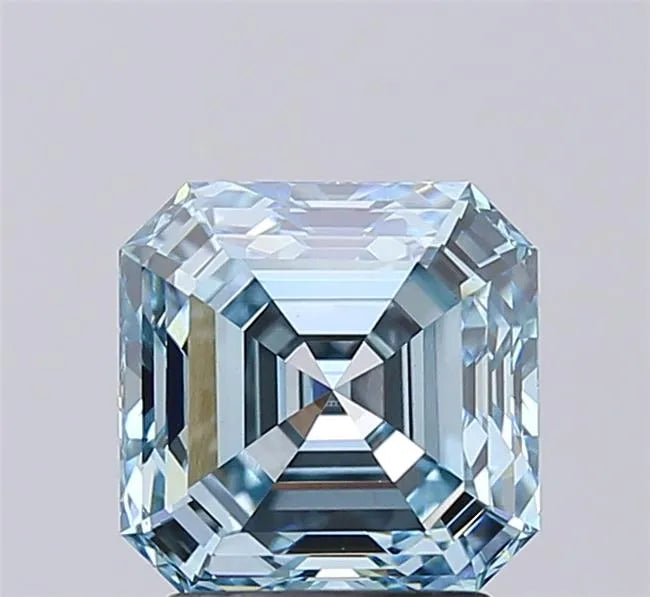 2.52ct Asscher Lab Grown Diamond (Colour Fancy Intense Blue, Clarity VS1, IGI Certified)