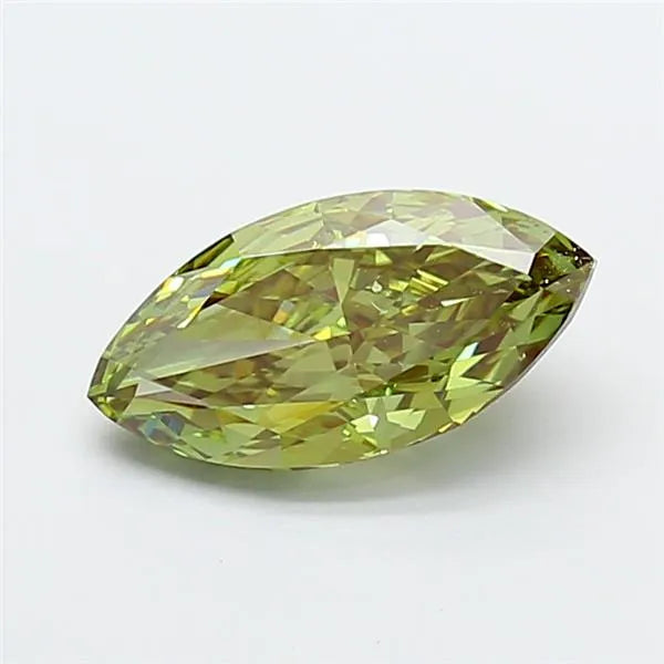 2.52ct Marquise Lab Grown Diamond (Colour Fancy Vivid Green, Clarity VVS2, IGI Certified)