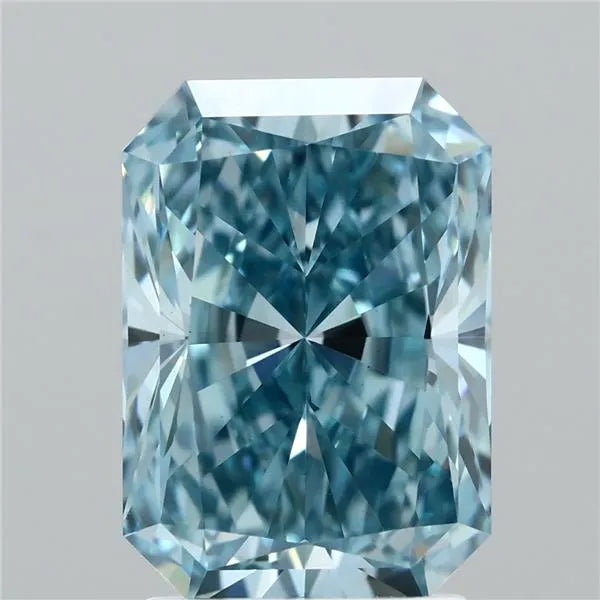 2.52ct Radiant Lab Grown Diamond (Colour Fancy Vivid Blue, Clarity VS1, IGI Certified)