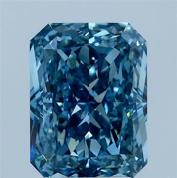 2.52ct Radiant Lab Grown Diamond (Colour Fancy Vivid Blue, Clarity VS1, IGI Certified)