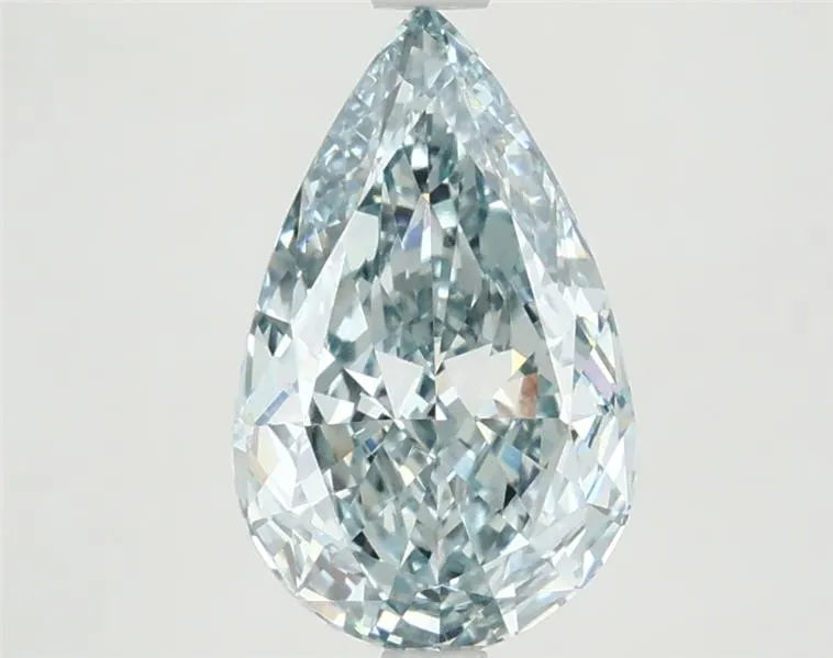 2.54ct Pear Lab Grown Diamond (Colour Fancy Intense Green Blue, Clarity VVS2, IGI Certified)