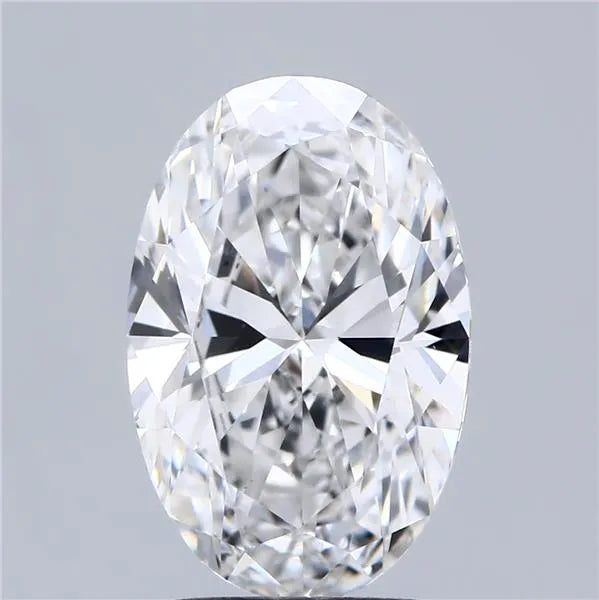 2.56ct Oval Lab Grown Diamond (Colour E, Clarity VVS2, IGI Certified)