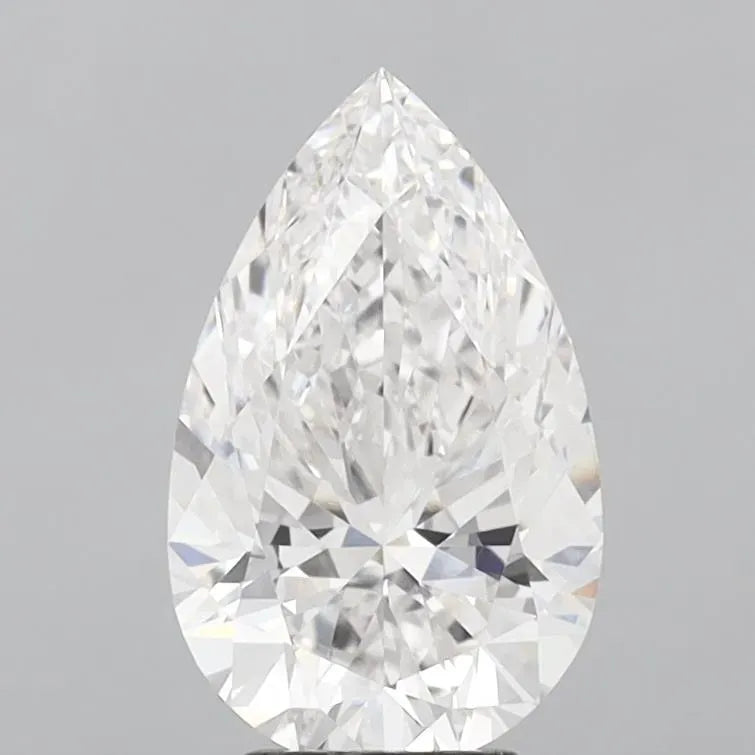 2.56ct Pear Lab Grown Diamond (Colour G, Clarity VVS2, IGI Certified)