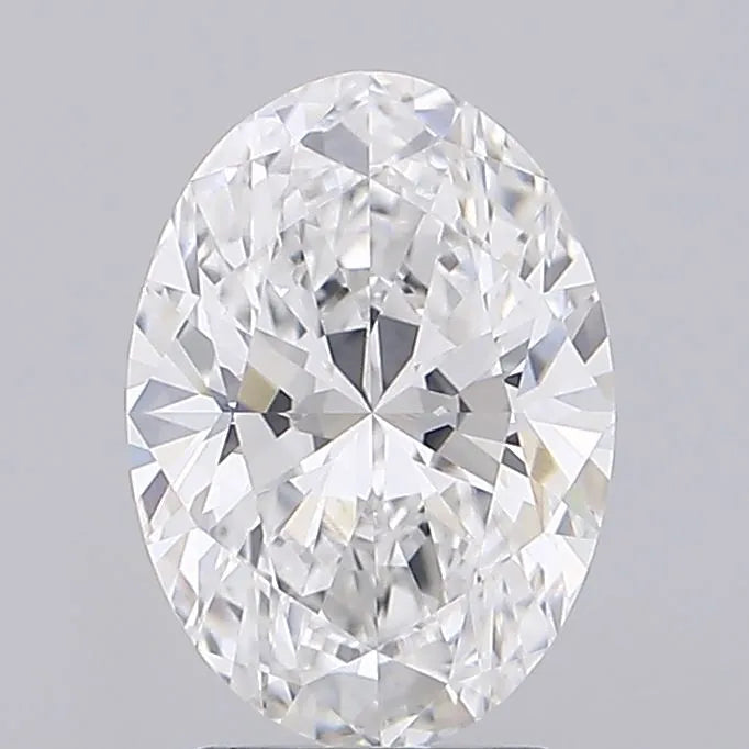 2.57ct Oval Lab Grown Diamond (Colour E, Clarity VVS2, IGI Certified)