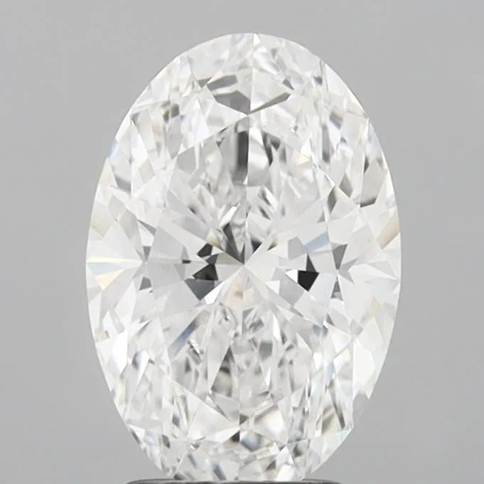 2.57ct Oval Lab Grown Diamond (Colour E, Clarity VVS2, IGI Certified)