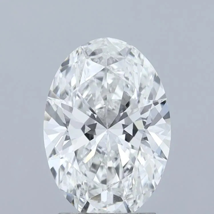 2.57ct Oval Lab Grown Diamond (Colour E, Clarity VVS2, IGI Certified)