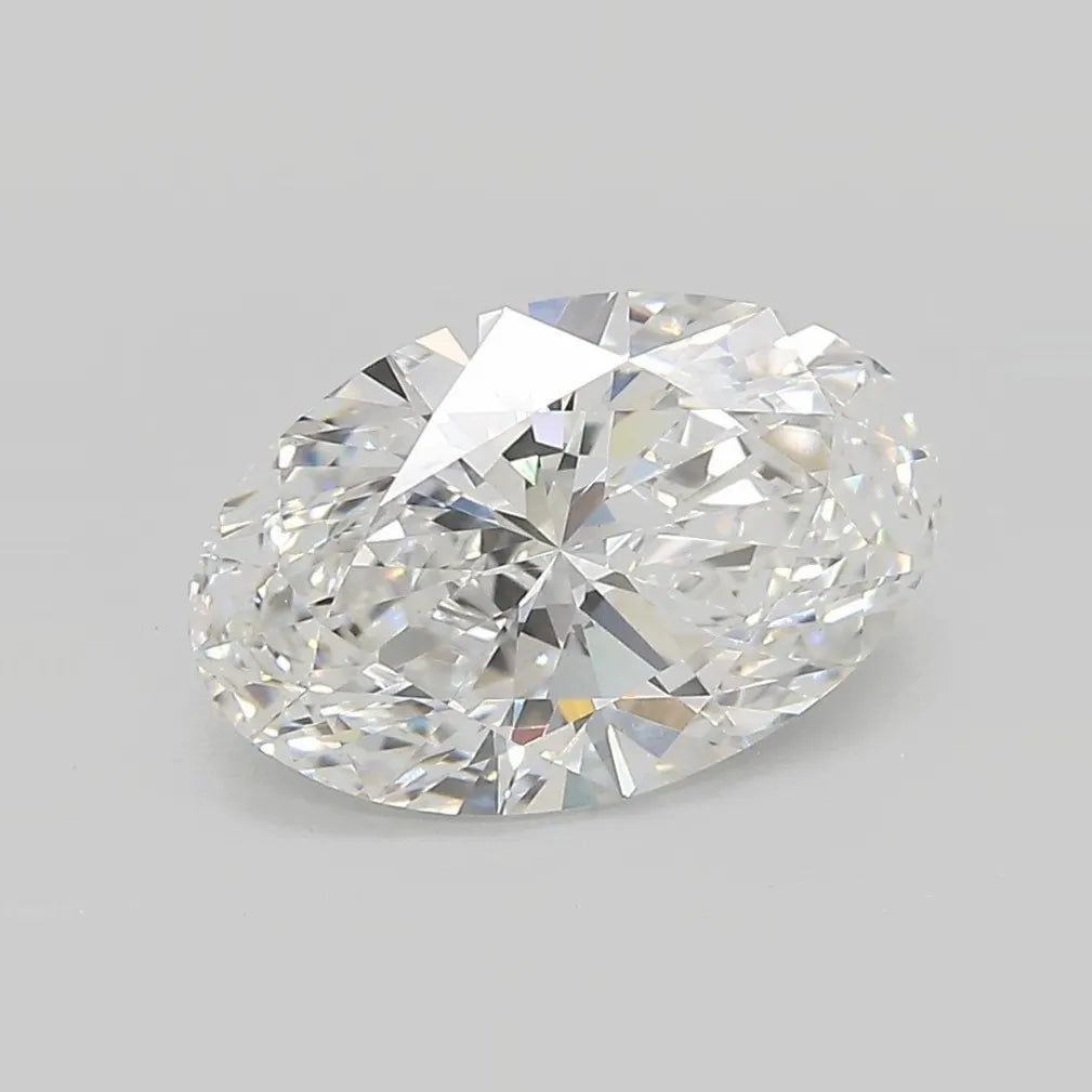 2.58ct Oval Lab Grown Diamond (Colour D, Clarity VVS2, IGI Certified)