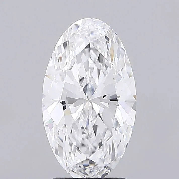 2.60ct Oval Lab Grown Diamond (Colour D, Clarity VVS2, IGI Certified)