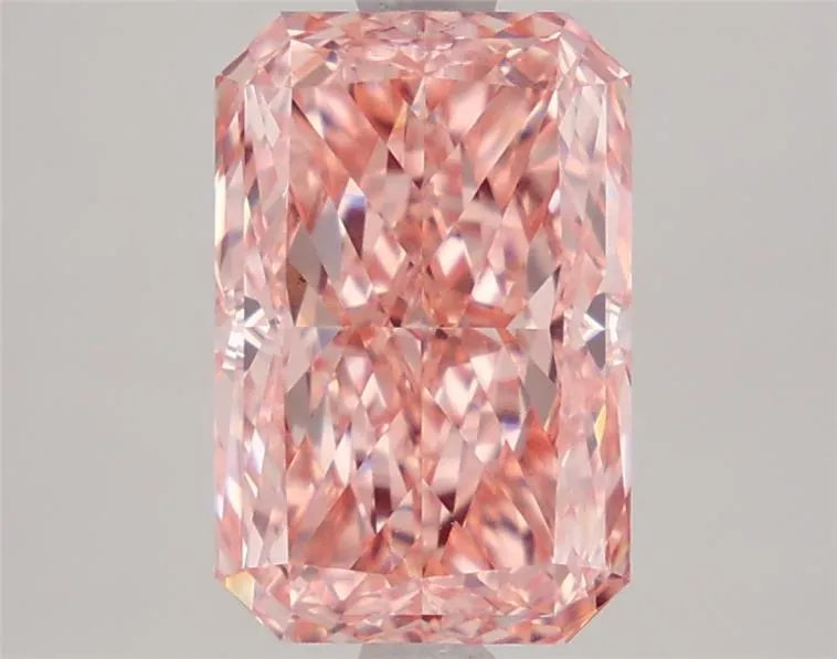 2.61ct Radiant Lab Grown Diamond (Colour Fancy Vivid Pink, Clarity VVS2, IGI Certified)