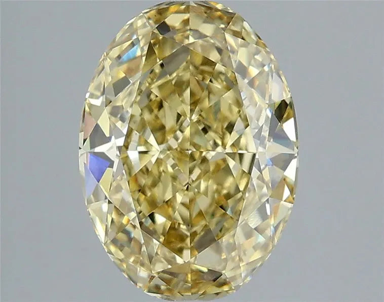 2.62ct Oval Lab Grown Diamond (Colour Fancy Yellow, Clarity VVS2, IGI Certified)