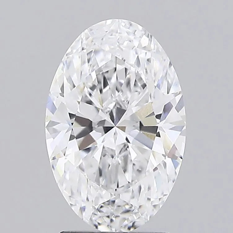 2.70ct Oval Lab Grown Diamond (Colour D, Clarity VVS2, IGI Certified)