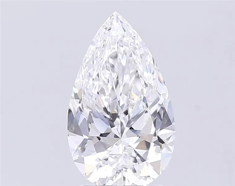 2.70ct Pear Lab Grown Diamond (Colour D, Clarity VVS2, IGI Certified)