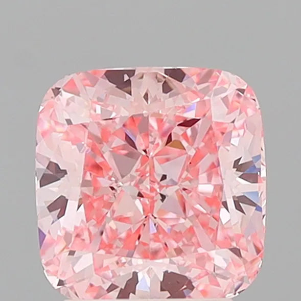 2.95ct Cushion modified Lab Grown Diamond (Colour Fancy Vivid Pink, Clarity VVS2, IGI Certified)