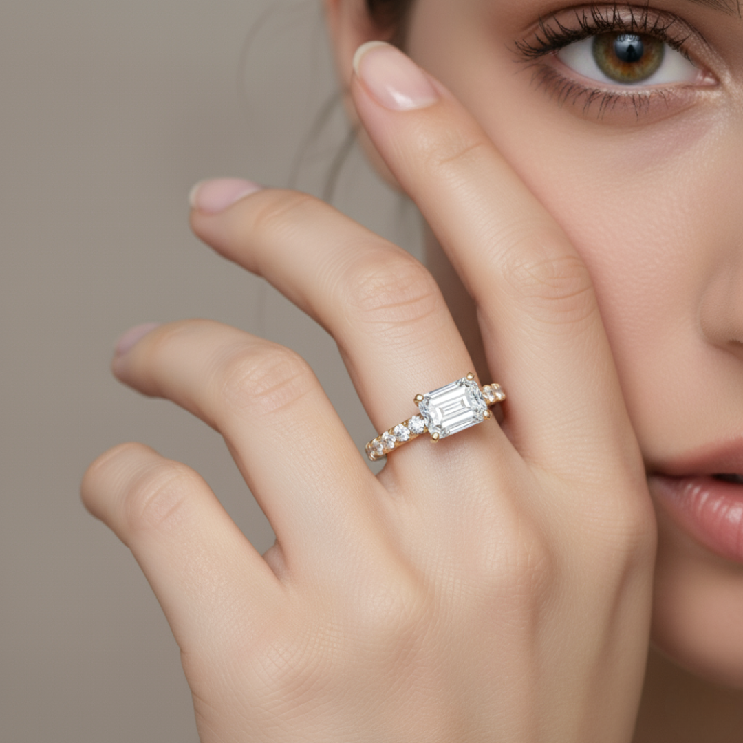 Jessica Pavé Diamond Engagement Ring