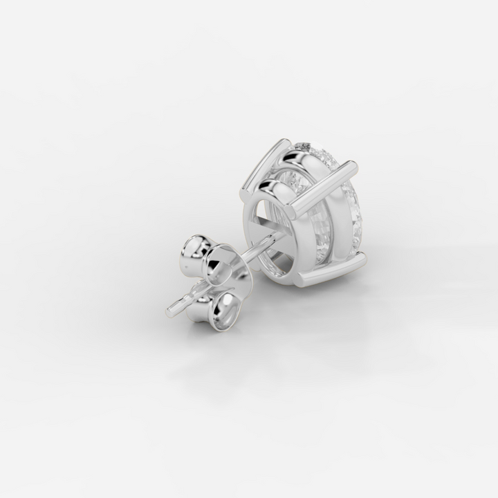 Oval Cut Basket Studs