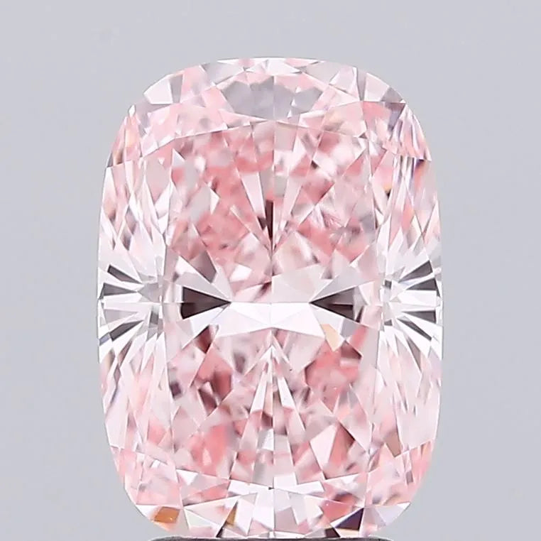 3.00ct Cushion modified Lab Grown Diamond (Colour Fancy Vivid Pink, Clarity VVS2, IGI Certified)