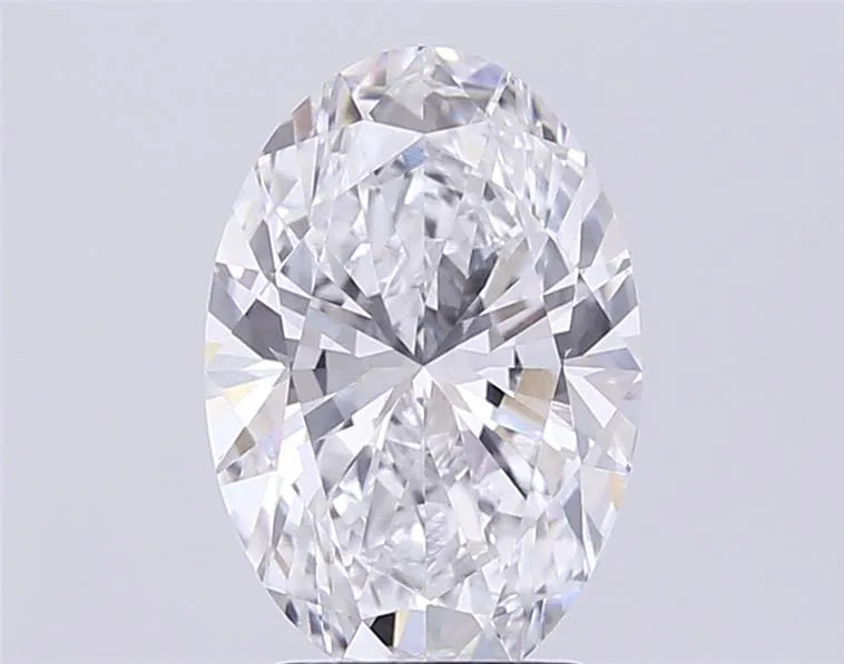 3.00ct Oval Lab Grown Diamond (Colour D, Clarity VVS2, IGI Certified)