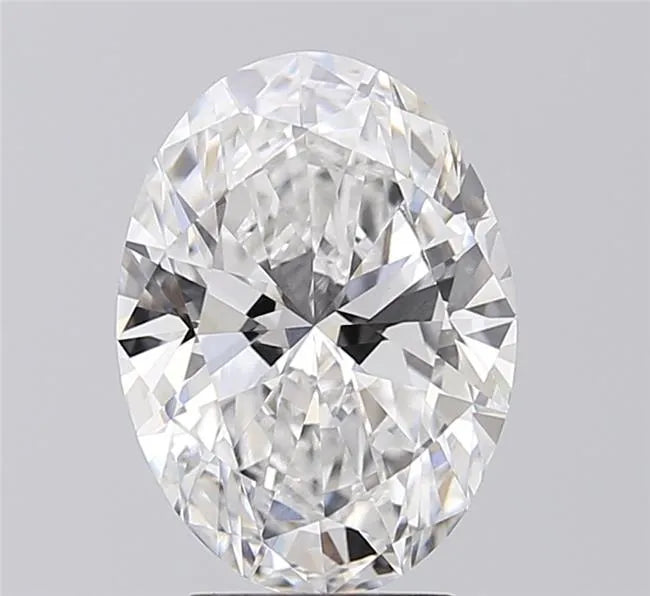 3.00ct Oval Lab Grown Diamond (Colour E, Clarity VVS2, IGI Certified)