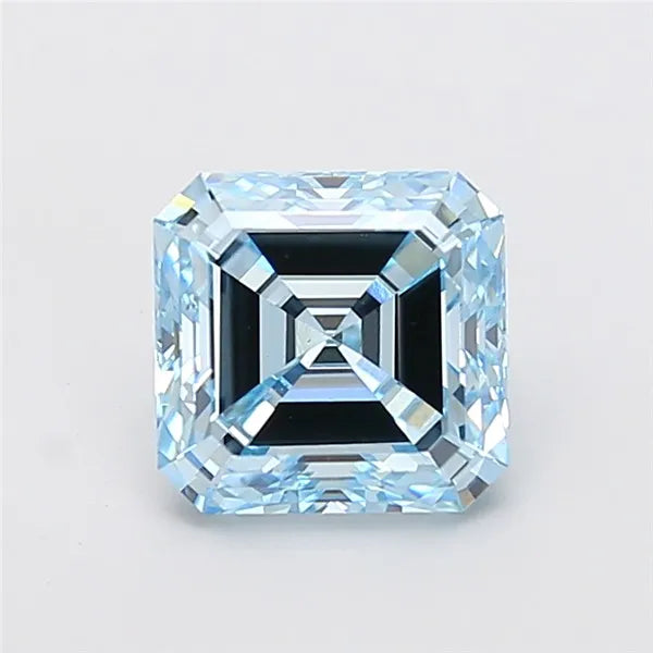 3.01ct Asscher Lab Grown Diamond (Colour Fancy Intense Blue, Clarity VS1, IGI Certified)