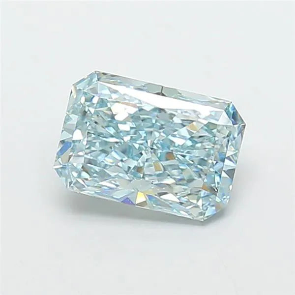 3.01ct Radiant Lab Grown Diamond (Colour Fancy Intense Greenish Blue, Clarity VVS2, IGI Certified)