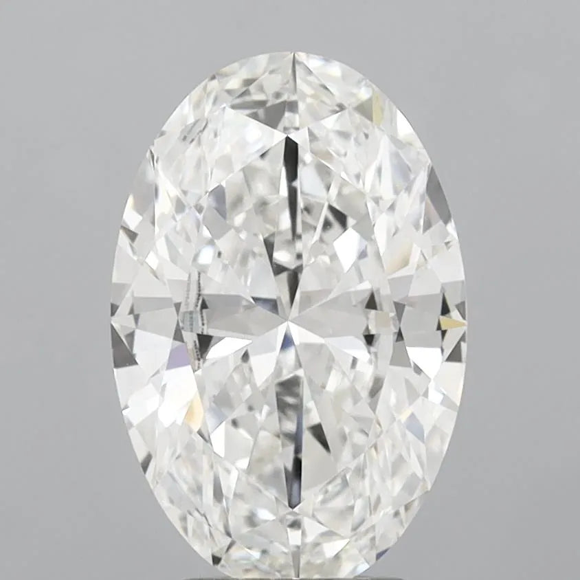 3.02ct Oval Lab Grown Diamond (Colour G, Clarity VVS2, IGI Certified)