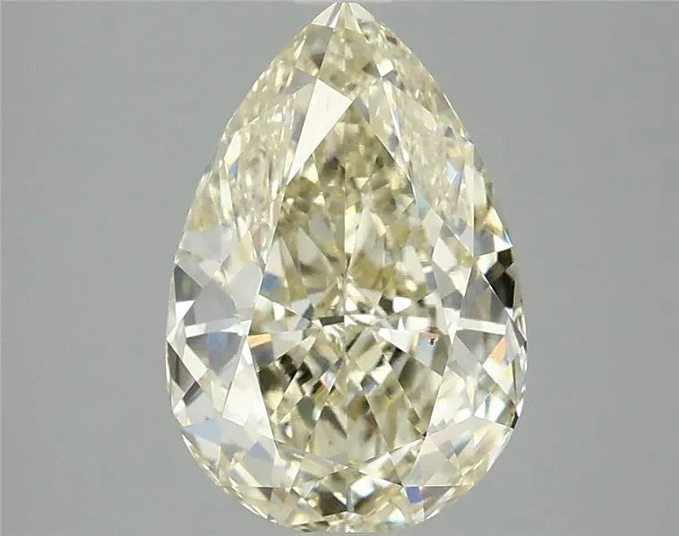 3.03ct Pear Lab Grown Diamond (Colour Fancy Light Yellow, Clarity VS1, IGI Certified)