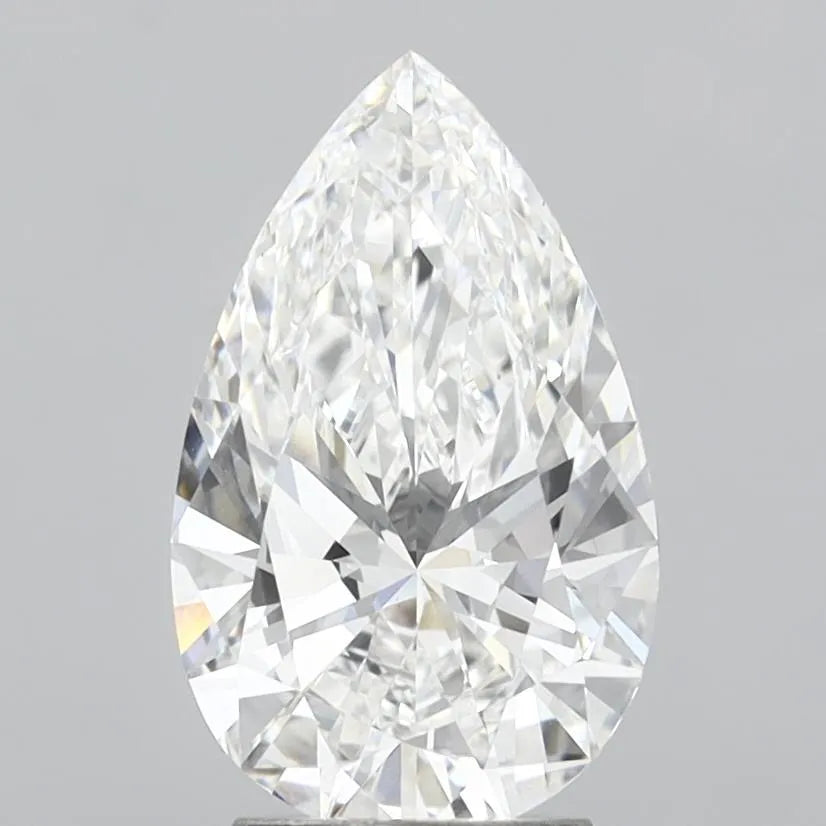 3.04ct Pear Lab Grown Diamond (Colour E, Clarity VVS2, IGI Certified)