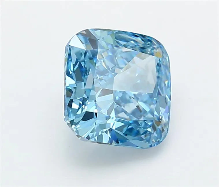 3.05ct Cushion modified Lab Grown Diamond (Colour Fancy Vivid Blue, Clarity VVS1, IGI Certified)