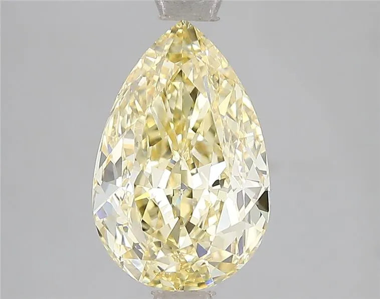 3.05ct Pear Lab Grown Diamond (Colour Fancy Intense Yellow, Clarity VVS2, IGI Certified)