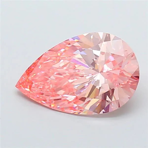 3.05ct Pear Lab Grown Diamond (Colour Fancy Vivid Pink, Clarity VVS2, IGI Certified)