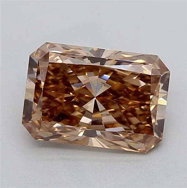 3.05ct Radiant Lab Grown Diamond (Colour Fancy Brown, Clarity VS1, IGI Certified)