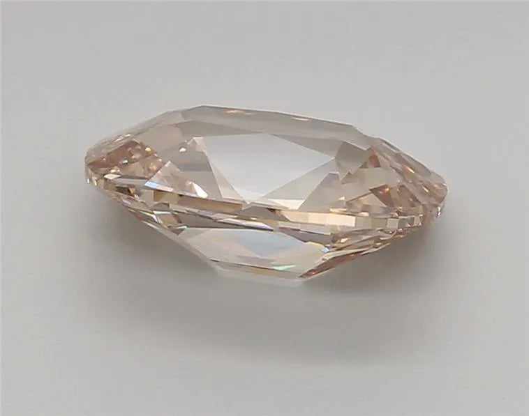 3.06ct Cushion brilliant Lab Grown Diamond (Colour Fancy Light Brown, Clarity VVS2, IGI Certified)