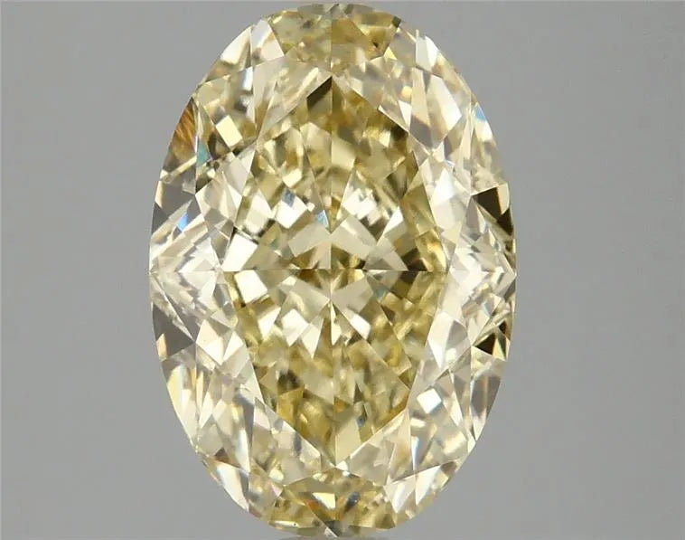 3.06ct Oval Lab Grown Diamond (Colour Fancy Yellow, Clarity VVS2, IGI Certified)