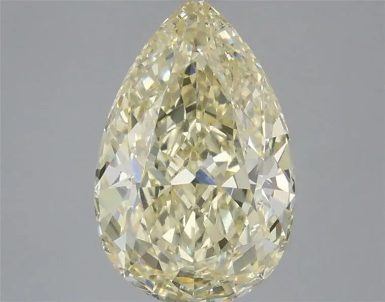 3.06ct Pear Lab Grown Diamond (Colour Fancy Light Yellow, Clarity VVS2, IGI Certified)