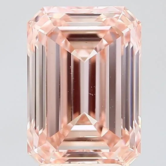 3.08ct Emerald Lab Grown Diamond (Colour Fancy Intense Pink, Clarity VVS2, IGI Certified)