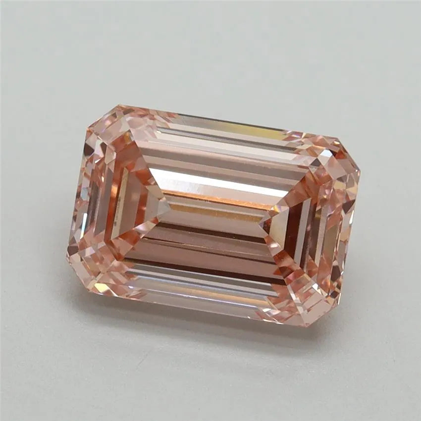3.09ct Emerald Lab Grown Diamond (Colour Fancy Intense Pink, Clarity VVS2, IGI Certified)