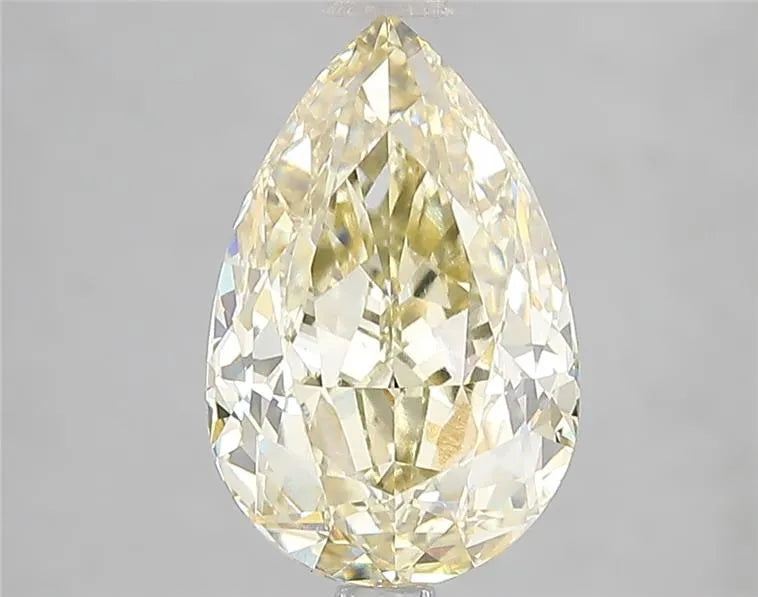 3.11ct Pear Lab Grown Diamond (Colour Fancy Yellow, Clarity VVS2, IGI Certified)
