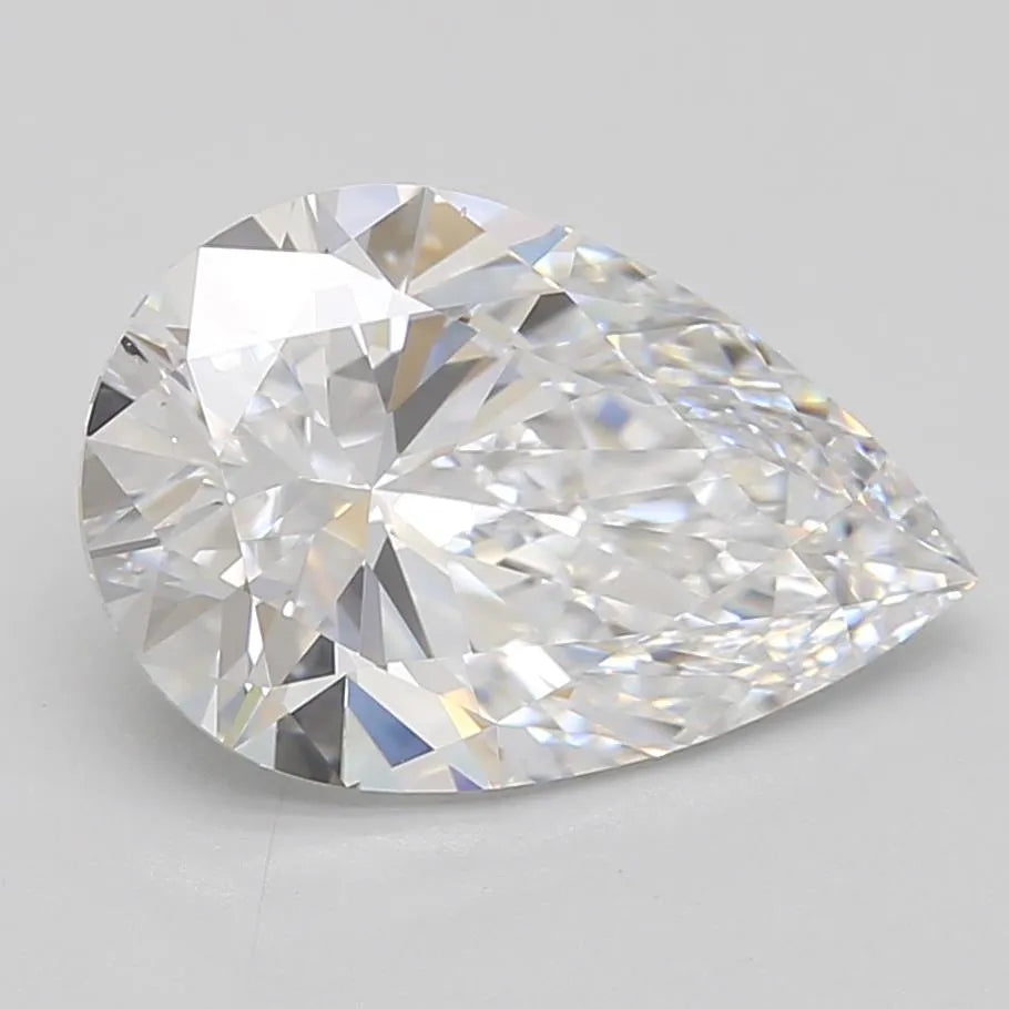 3.14ct Pear Lab Grown Diamond (Colour D, Clarity IF, GIA Certified)