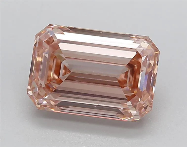 3.22ct Emerald Lab Grown Diamond (Colour Fancy Intense Pink, Clarity VS1, IGI Certified)