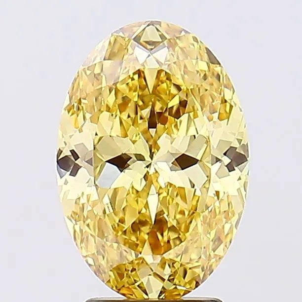 3.23ct Oval Lab Grown Diamond (Colour Fancy Intense Yellow, Clarity VVS1, IGI Certified)
