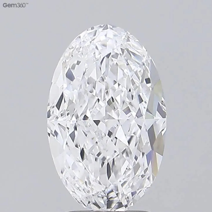 3.26ct Oval Lab Grown Diamond (Colour D, Clarity VVS2, IGI Certified)