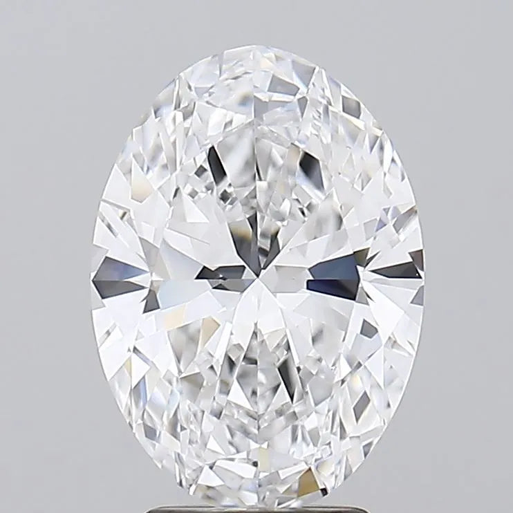 3.39ct Oval Lab Grown Diamond (Colour D, Clarity IF, IGI Certified)