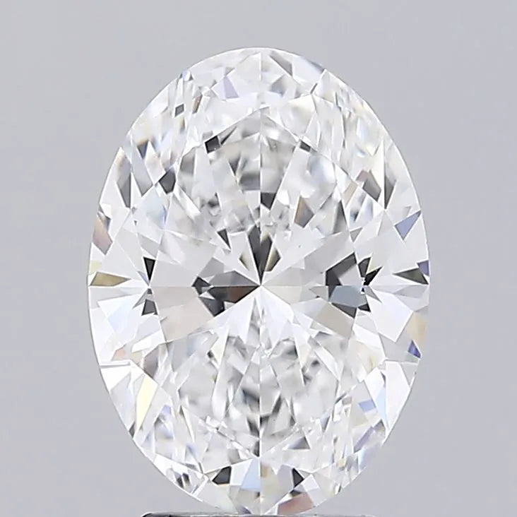 3.50ct Oval Lab Grown Diamond (Colour E, Clarity VVS2, IGI Certified)